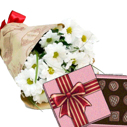 фото 3 хризантемы с конфетами