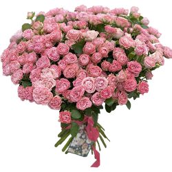 Фото товара 33 кустовые пионовидные розы в Киеве