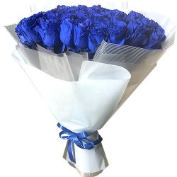Фото товара 33 блакитні троянди (Еквадор) в Киеве