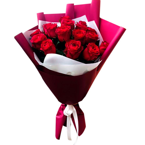 Букет роз - 15 шт. в Киеве Фото товара Букет роз - 15 шт. в Киеве