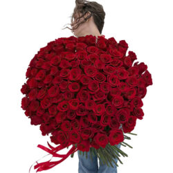 Фото товара 101 троянда "Фрідом" метрова в Киеве